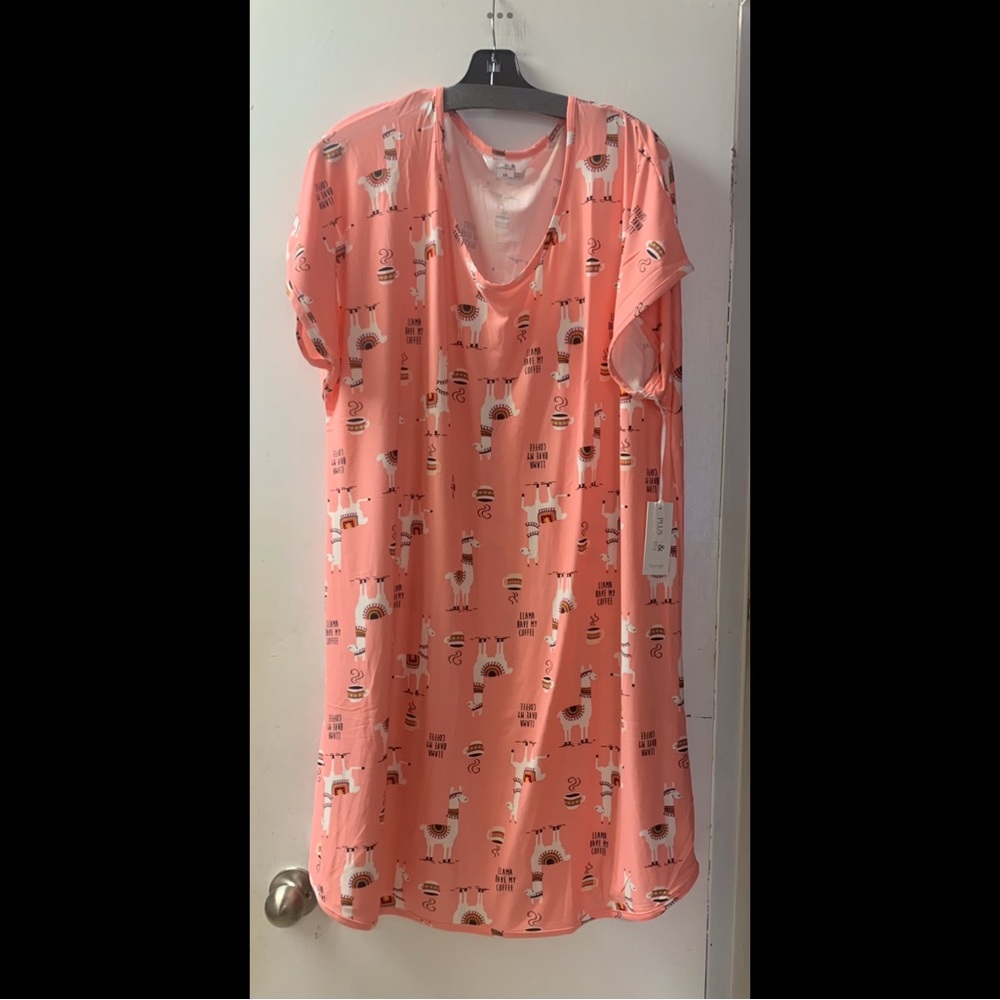 Full Figure Printed Night Shirt